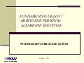 Fundamentos de los 7 hábitos de personas altamente efectivas - Liderazgo