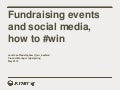 Fundraising events and social media, how to #win