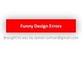 Funny Design Errors V.2