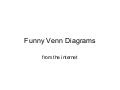 Funny Venn Diagrams