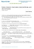 Furniture Outlook for: Saudi Arabia, United Arab Emirates and 4 other Gulf Countries