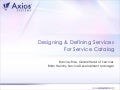 Defining Services for a Service Catalog