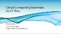 TechNet Event: August 2011 Cloud Essentials