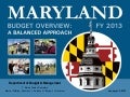 Maryland FY 2013 Budget Presentation 