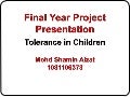 Final Year Project Media Art 2010/2011