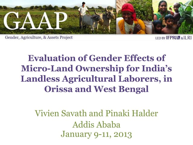Landesa GAAP Presentation January 2013 