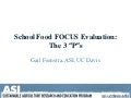 Research Short Course: School Food FOCUS Evaluation