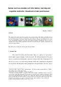 Scientific article - Games such as Emulators of Information, learning and cognitive motive for the advent of man post-human 