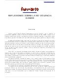 Gandhi   reflexiones sobre la no violencia