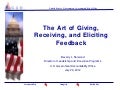 The Art of Giving and Receiving Feedback 