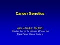 Dr. Judy Garber on Cancer Genetics