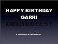 Garr&rsquo;s B-Day Prezo (by Nathan Bryan)