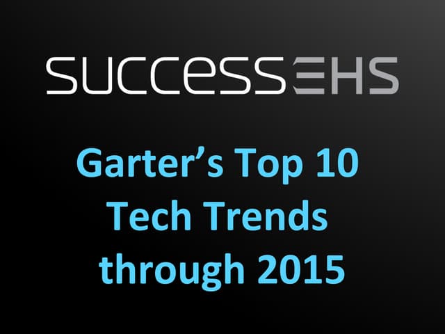 Gartner's Top 10 Tech Trends throug...