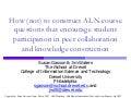 Gasson Waters ALN Workshop Presentation 2007