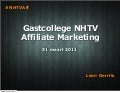 Gastcollege NHTV - Affiliate Marketing