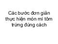 [Gaudo.org] các bước đơn giản thực hiện món mì