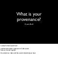 Gavin Bell xtech07 What is your provenance - identity on the internet
