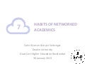 7 Habits of Networked Academics