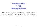 GCSE HISTORY American West Revision