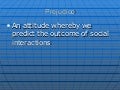 Gcse Prejudice 1