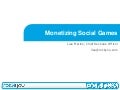 Monetizing Social Games - RockYou at GDC