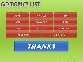 Gd topics list