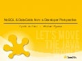 GeeCon 2011 - NoSQL and In Memory Data Grids from a developer perspective