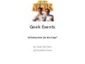 Geek Events