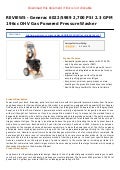 Generac 6022 5989 2700 psi 2.3 gpm 196cc ohv gas powered pressure washer