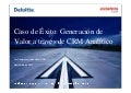 Generacion de valor a traves de CRM analitico