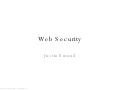 General Principles of Web Security