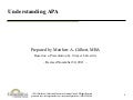 Understanding APA