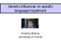 Genetics and SLI