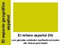 GEO 01 E. El espacio geográfico español. Relieve 4. Unidades morfoestructurales