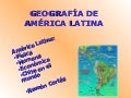 GEOGRAFÍA DE AMÉRICA LATINA