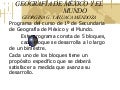GeografíA De MéXico Y El Mundo