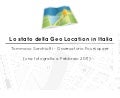 Lo stato della Geolocalizzazione in Italia