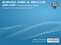 Seminario de empleo en geología - Redes Sociales