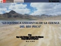 Geoquímica ambiental de la cuenca del río Pisco