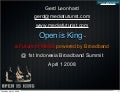 Gerd Leonhard Futurist At Jakarta Broadband Summit "Open is King - The Future of Media