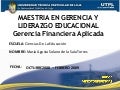 MAESTRIA EN GERENCIA Y LIDERAZGO EDUCACIONAL