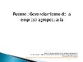 Gerenciamento de la Empresa Agropecuaria