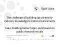 Gert Vilhelmballing | OIS 2012 | Como construir ambientes de transferência de conhecimento entre universidades e empresas 