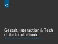 Gestalt, design & technology of the touch ebook