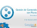 Gestión de Contenido con Plone
