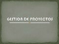 Gestion de proyectos