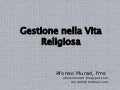 Gestione nella vita religiosa