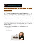 Get 1 Hour Payday Loans No Credit Check- For Quick Financial Relief