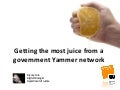 Getting the most juice from a government Yammer network