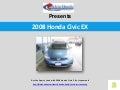 Get the Sporty Look with 2008 Honda Civic EX at Lynnwood